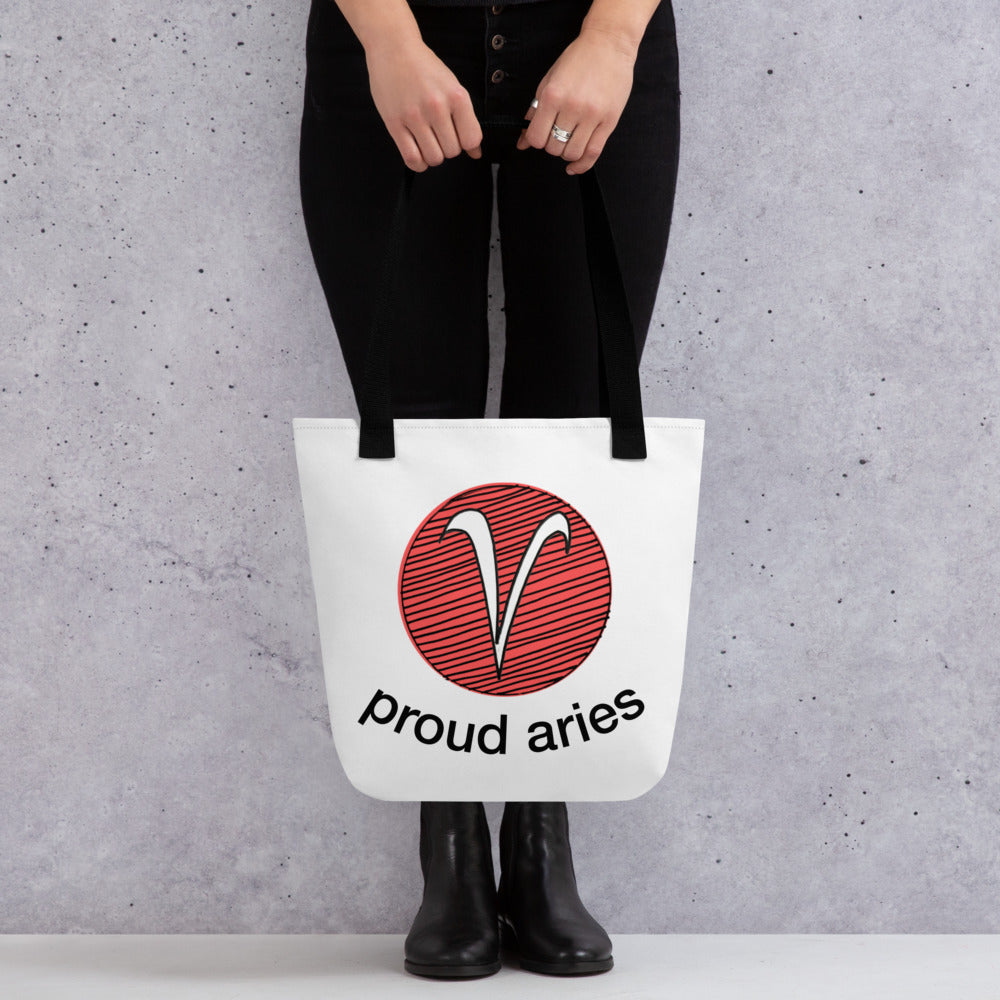 Proud Aries Tote Bag