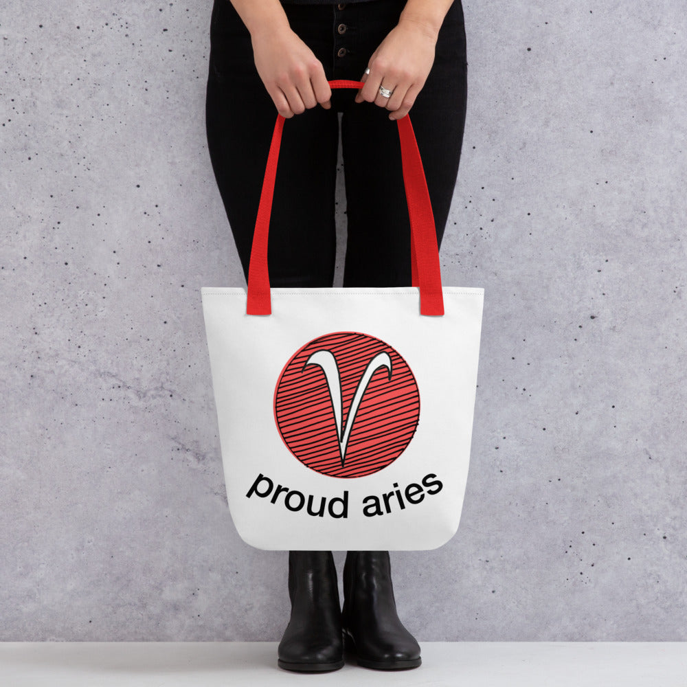 Proud Aries Tote Bag