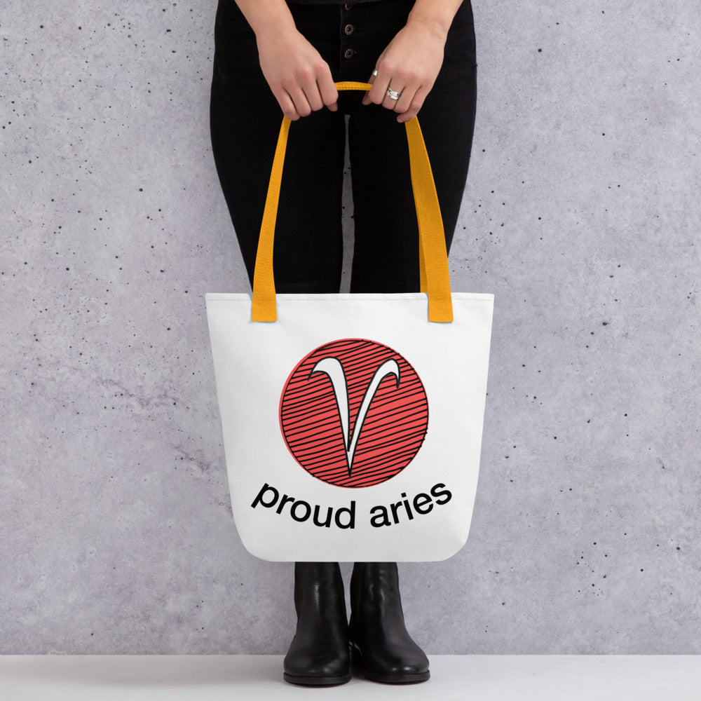 Proud Aries Tote Bag