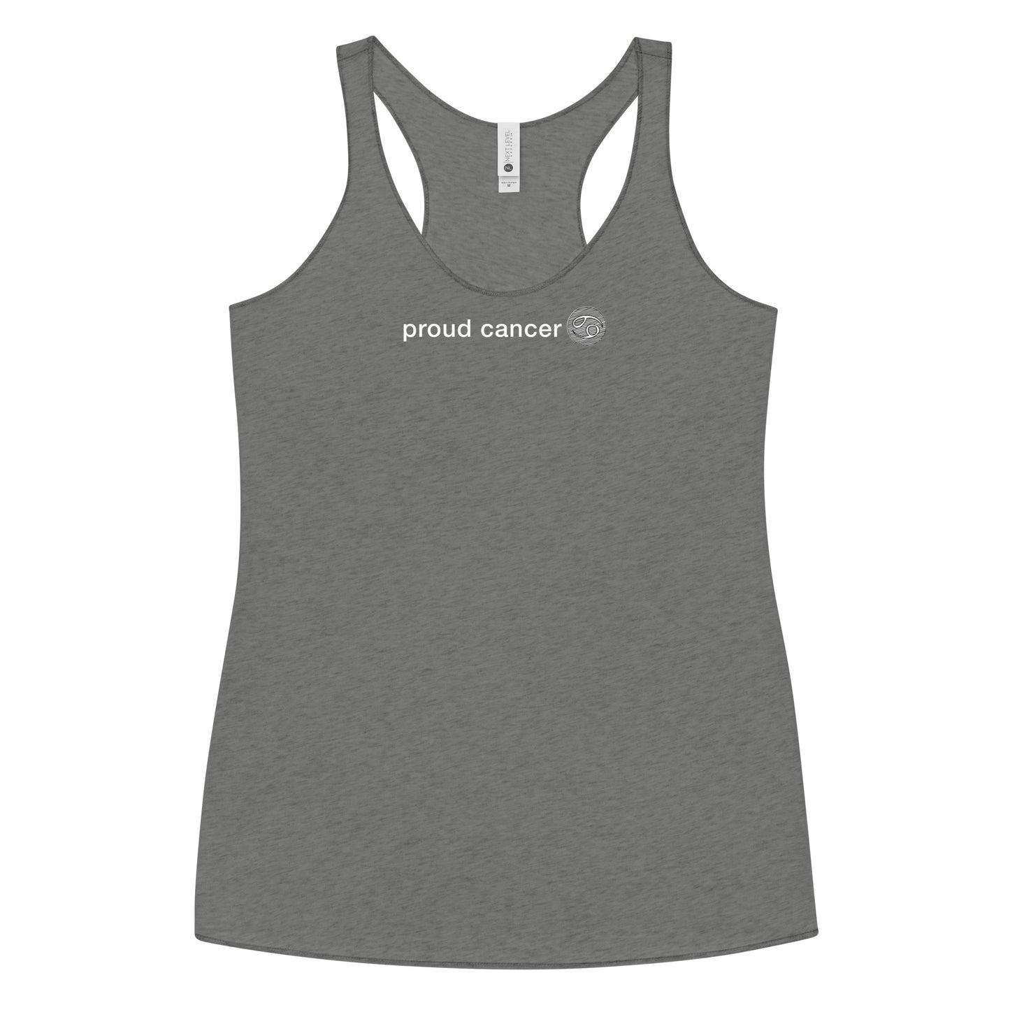 Women's Proud Cancer Racerback Tank