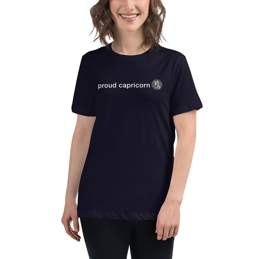 Women's Proud Capricorn Relaxed T-Shirt